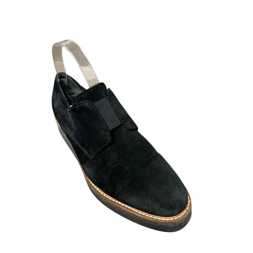 Vince Classic Black Davy Slip On Suede Platform Oxford Support Comfort Shoes 8 M